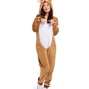 Tipsy Elves Women's Rudolph Jumpsuit Size LL